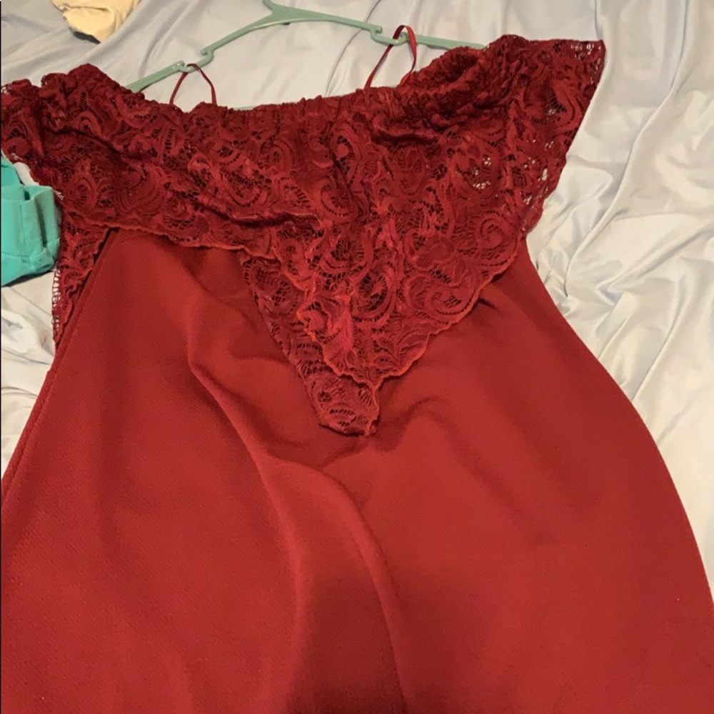 Over the shoulder dress